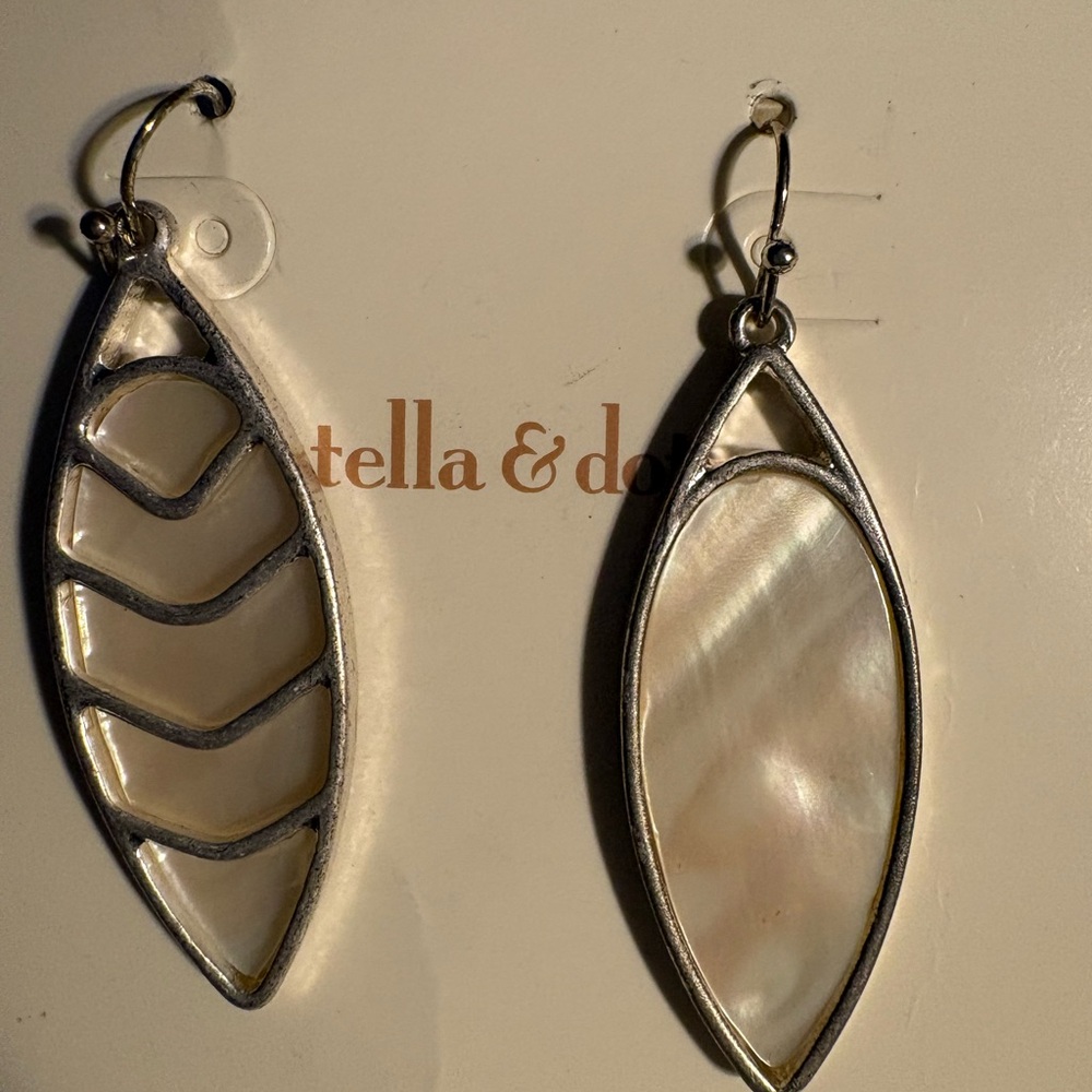 Stella & dot reversible Earrings plus Kim Roger's CZ studs - Picture 3 of 8